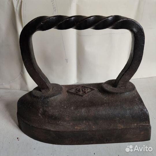 Старинный жаровой утюг - манжетник зф