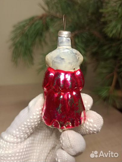 Игрушка Ёлочная Новогодняя Дед Мороз СССР