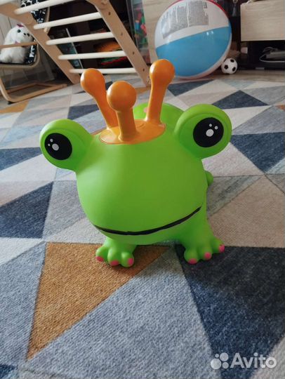 Игрушка лягушка резиновая попрыгун