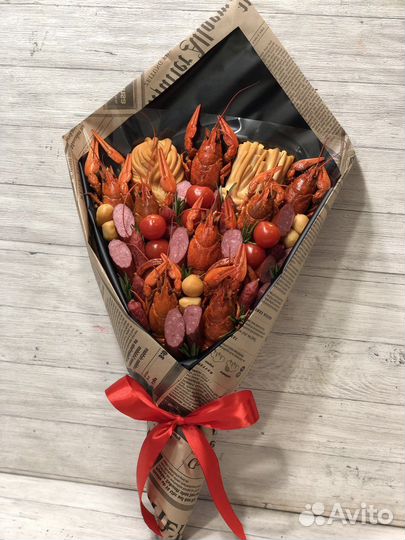 Съедобные букеты букет из раков