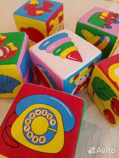 Кубики мягкие большие