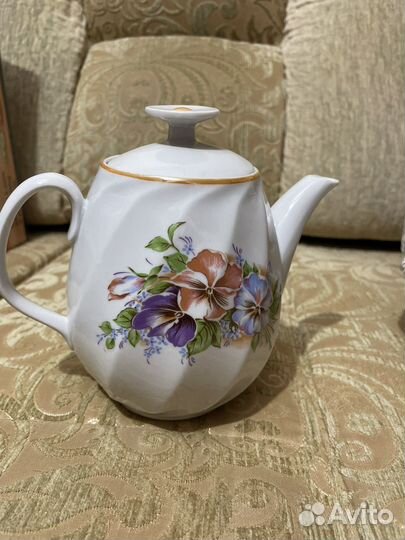 Кофейный набор, заварочный чайник, сахарница