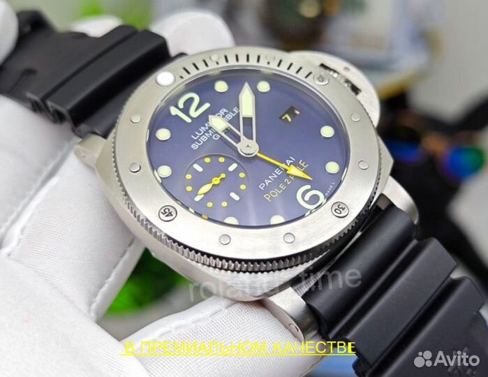 Тяжелые мужские часы Panerai Submersible гарантия