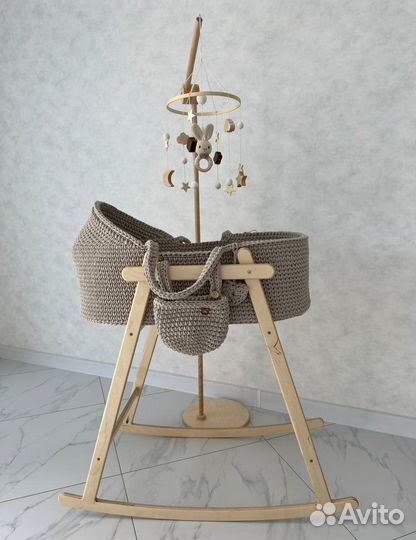 Люлька колыбель вязаная