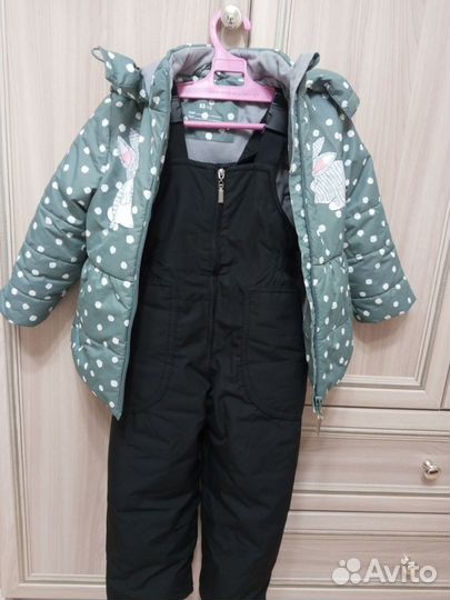 Зимний костюм для девочки 92 98