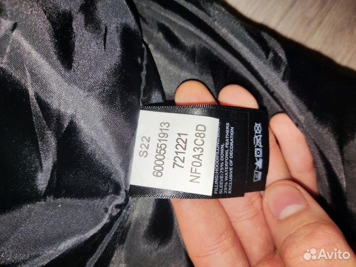 The north face пуховик