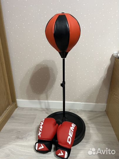 Боксерская груша напольная детская + перчатки
