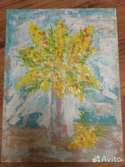 Картина акрил, холст на картоне 30 на 40