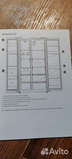 Холодильник side-by-side