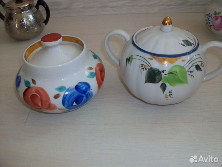 Сахарницы блюдца Дулево Вербилки Барановка СССР от