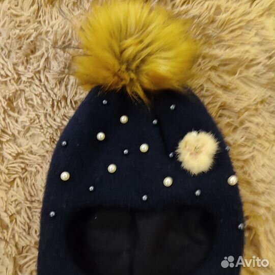 Шапка зимняя для девочки 48 50