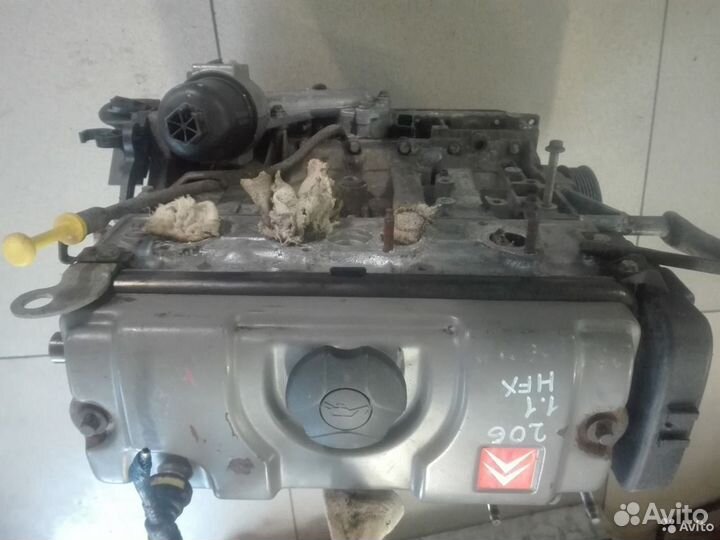 Двигатель двс 1.1 HFX Peugeot 206 пежо 206