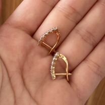 Золотые серьги 585 пробы