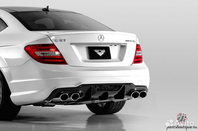 Диффузор amg. Задний диффузор Мерседес w204. Мерседес w204 c63 Vorsteiner. Диффузор w204 AMG.