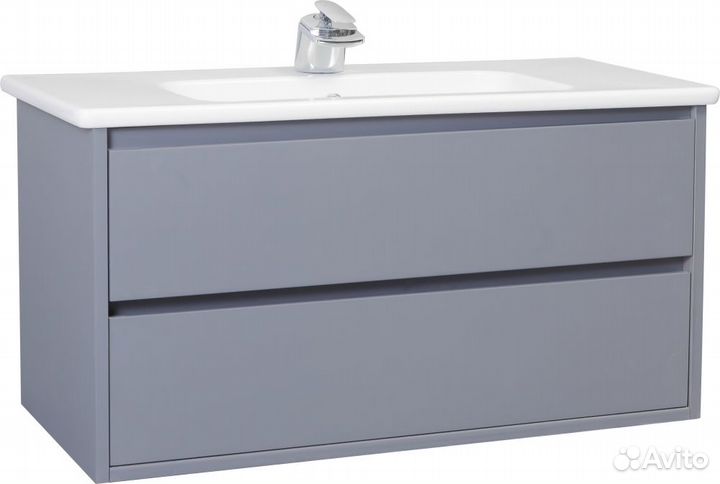 Тумба для комплекта Bellezza Лоренцо 100 серебро