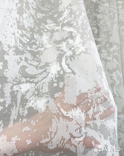 Тюль Италия Шелк (белый)