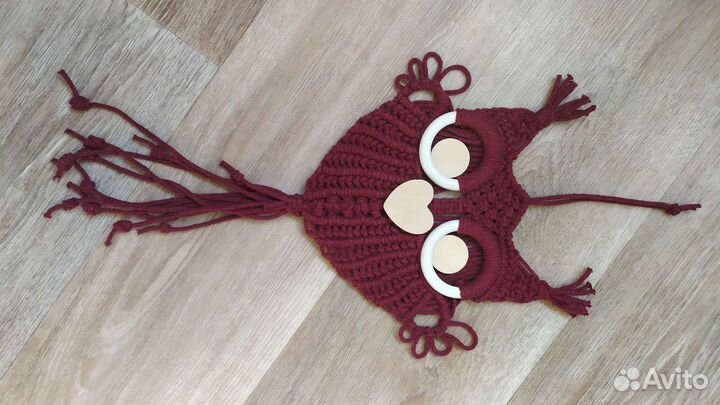 Панно Совушка макраме