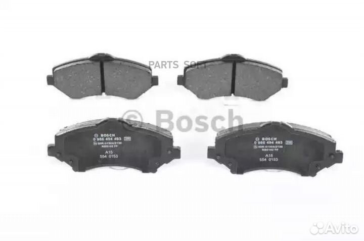 Bosch 0986494493 К-т дисков. тормоз. колодок