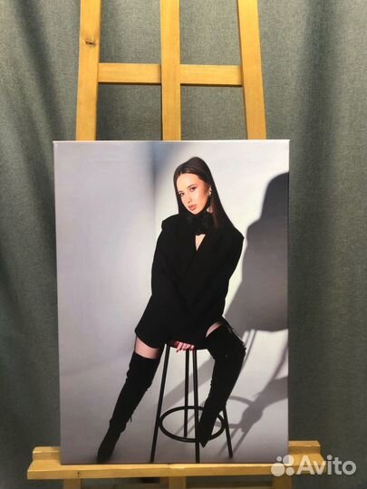 Портрет по фото на холсте