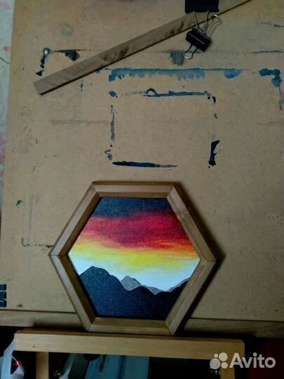 Картина: Закат в горах