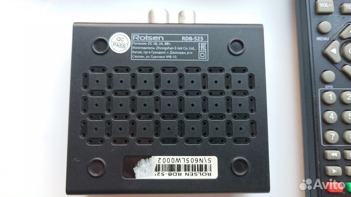 Ресивер DVB-T2 Rolsen RDB-525