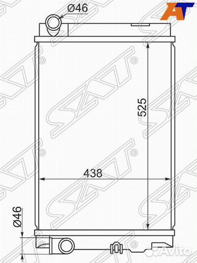 Радиатор охлаждения Mitsubishi Fuso Canter