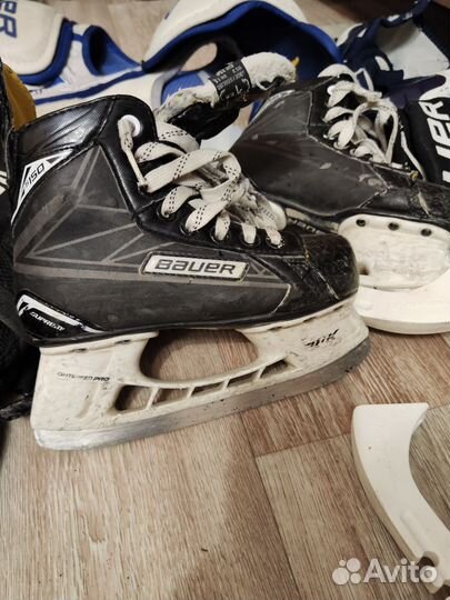 Хоккейные шорты easton, коньки бауер 33 размер