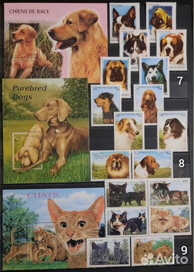 Коллекция редких марок Фауна 4 (чистые )