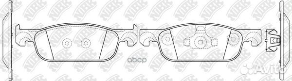 Колодки тормозные LADA X-RAY передние PN0773 NiBK