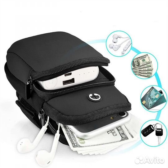 Спортивная нарукавная повязка для телефона