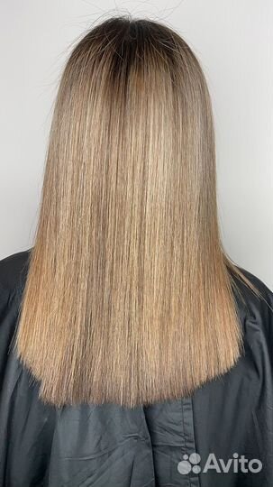 Кератиновое выпрямление волос