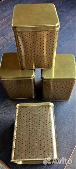 Жестяные банки для круп СССР