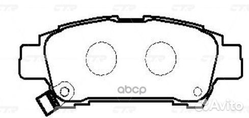 CKT-60 Колодки тормозные дисковые зад ;TOY