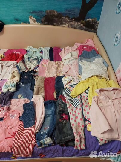 Огромный пакет вещей для девочки от 6 мес до 1года