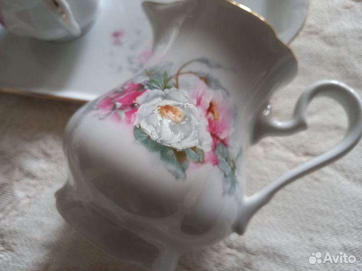 Кофейный сервиз чешский фарфор Leander 1946 RGK