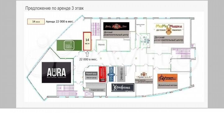 Торговая площадь, 14 м²