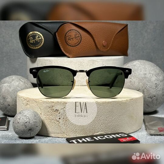 Очки Ray Ban Clubmaster Metal 3716 187