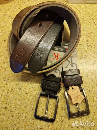 Мужской кожаный ремень Calvin Klein