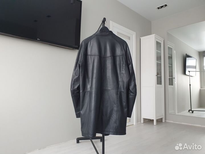 Удлинённая кожаная куртка proximo (р.50-52, L-XL)