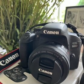 Фотоаппарат Canon 800d с объективом 50мм