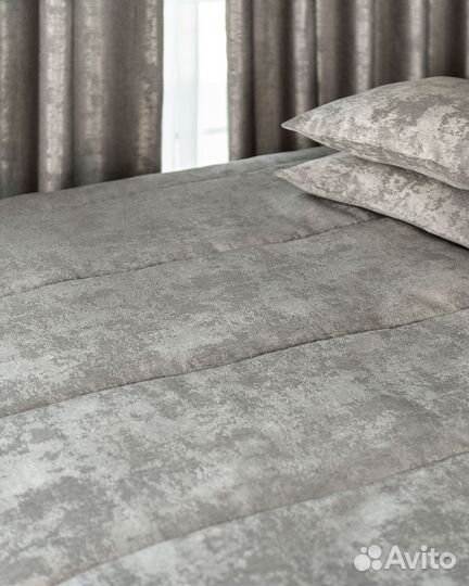 Покрывало Зарина светло-серый новое плед