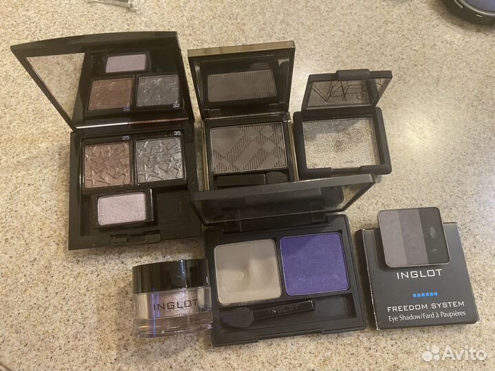 Тени и хайлайтеры Chanel Dior, DG, tarte