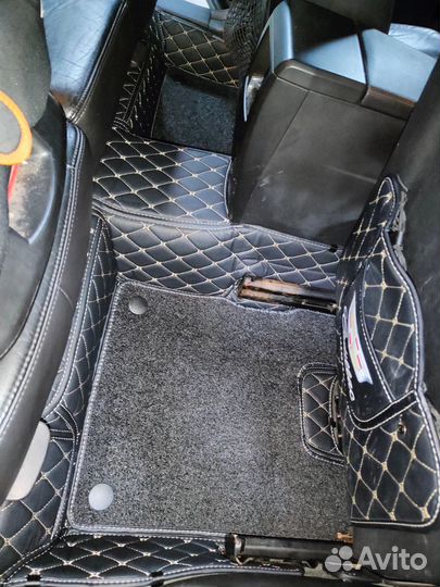 3D коврики из экокожи премиум