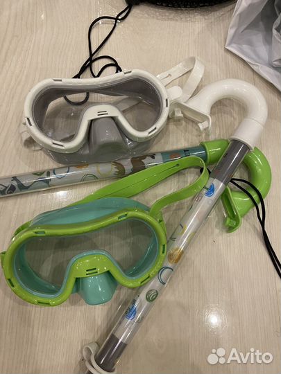 Маска и трубка для плавания детская