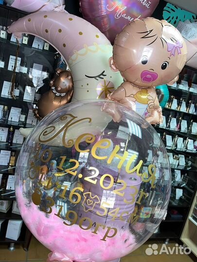Воздушные шары на выписку с доставкой