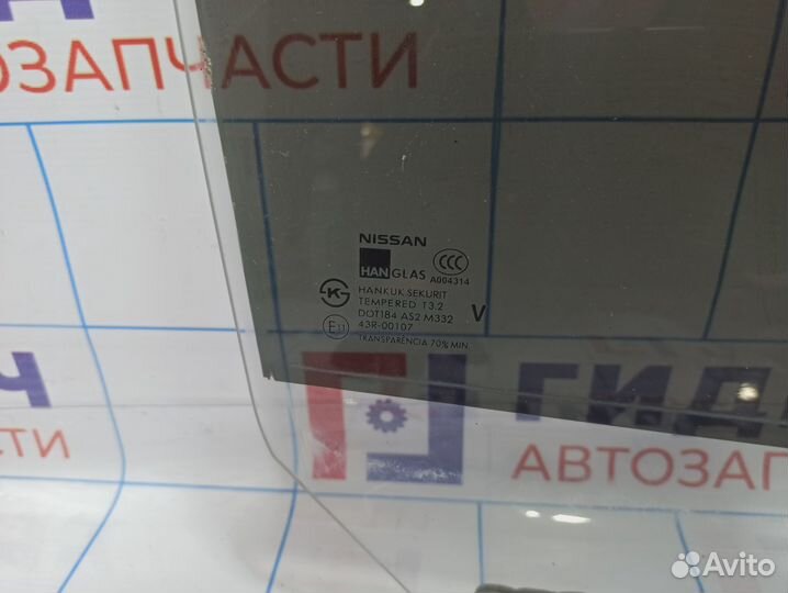 Стекло двери задней правой Nissan Almera Classic