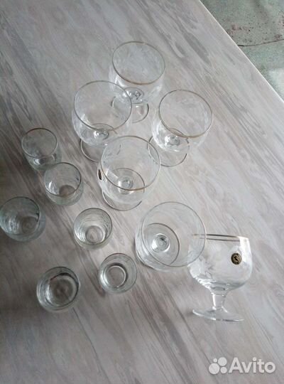 Бокалы и рюмки хрусталь