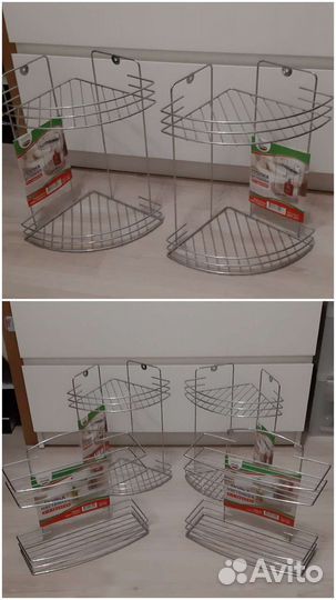 Полка в ванную металлическая