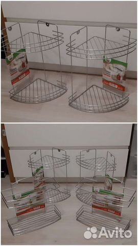 Полка в ванную металлическая