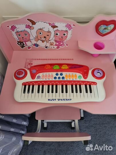 Детская растущая парта со стулом